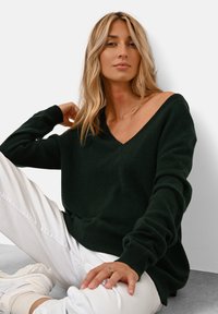 Just Cashmere OPAL - Svetr - cypress