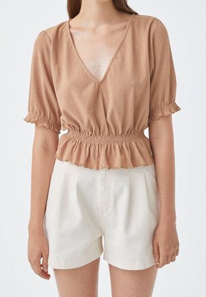 Blouse - mottled orange