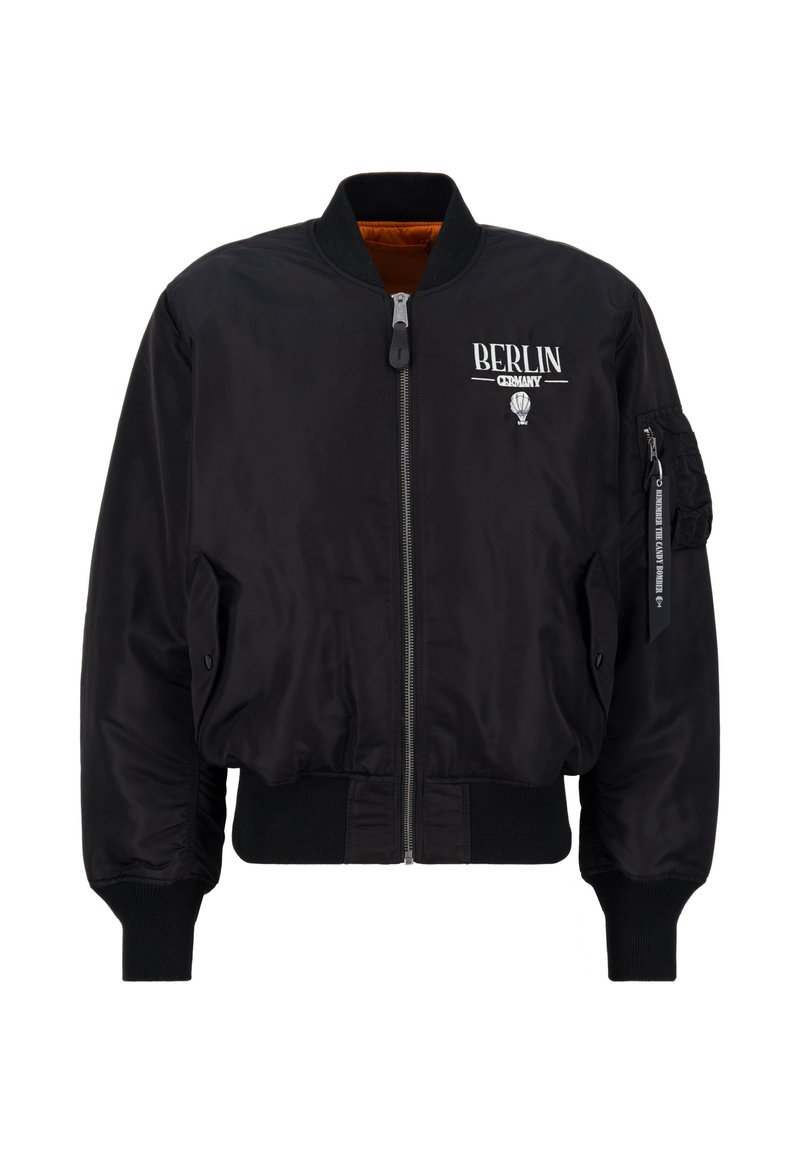 alpha industries lange bomberjacke