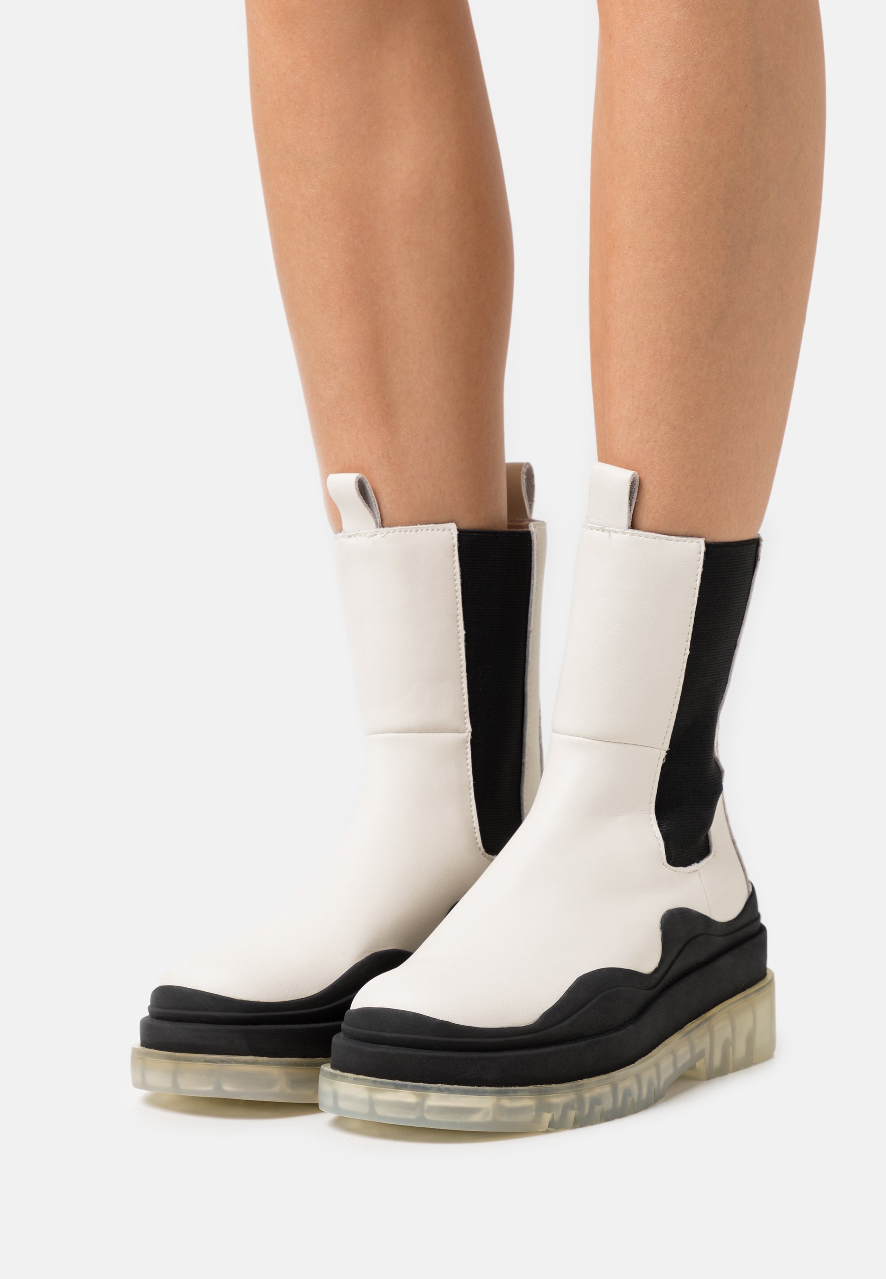 Steve Madden CHALLENGER - Botines con plataforma - bone/crema - Zalando.es