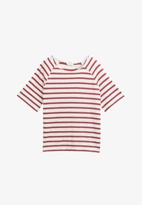 Valgt, offwhite deep red stripe