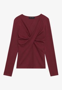 Långärmad tröja - cabernet