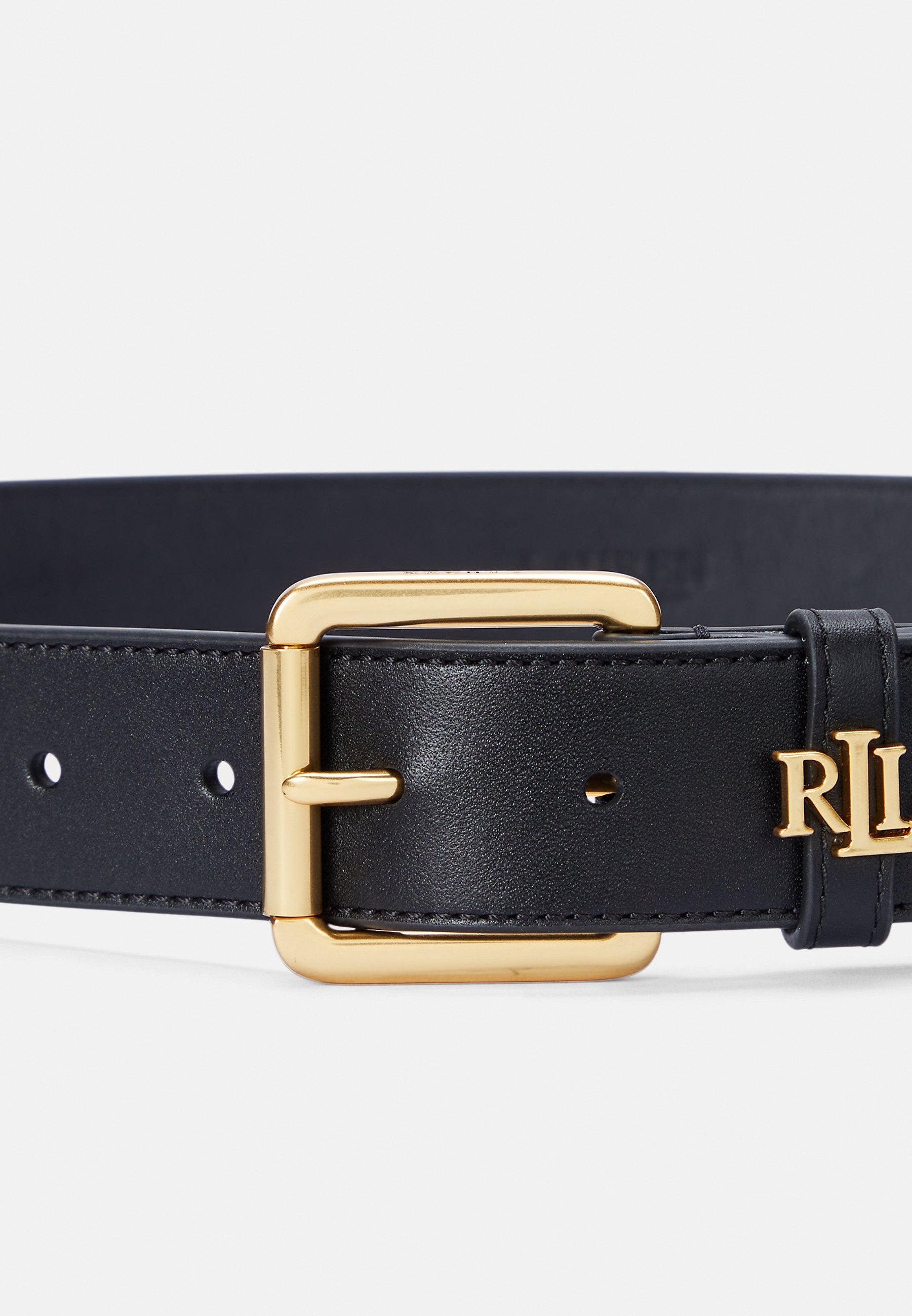 Lauren Ralph Lauren LOGO KEEPER LEATHER BELT - Belt - black