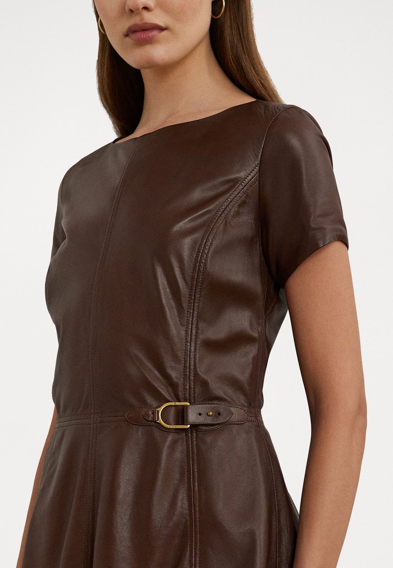 ralph lauren faux leather dress Ralph Lauren
