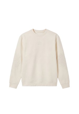 Project X Paris, SWEAT COL ROND EMBOSSÉ - Sweatshirt - crème camel