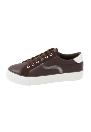 Yours Clothing, WIDE FIT TRAINERS - Sneakers laag - chocolate