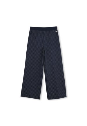 TAILLE ÉLASTIQUÉE - Pantalon classique - bleu cargo