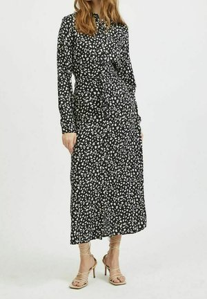 Robe chemise - mottled black