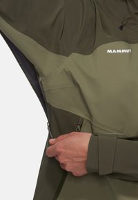 Mammut GUIDE HOODED - Hardshell jacket - marsh dark marsh