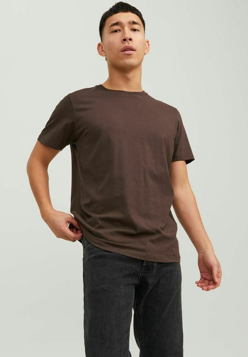 Jack & Jones JJE TEE  O-NECK  - T-shirt - bas - seal brown