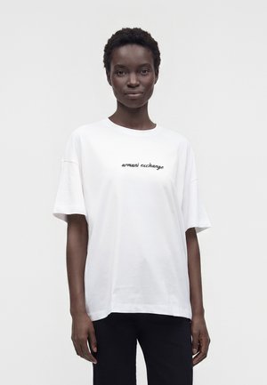 Armani Exchange T-shirts print - optic white