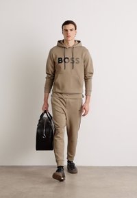 BOSS SOODY TAPE LOGO - Huppari - light pastel green