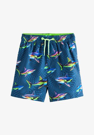 REGULAR FIT - PRINTED - Plavecké šortky - blue shark