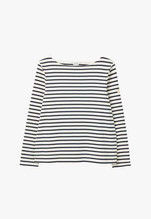 Joules, T-shirt à manches longues - cream & navy striped