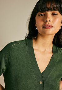 Next BUTTON UP REGULAR FIT - Kardigan - khaki green