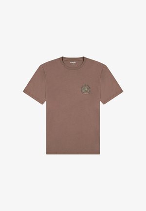 Wrangler SHORT SLEEVE SMALL GRAPHIC TEE - REGULAR FIT - Camiseta estampada - peppercorn