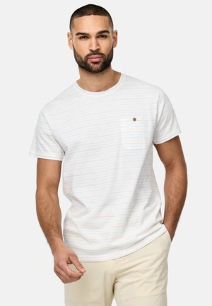 INDICODE JEANS T-shirt z nadrukiem - offwhite