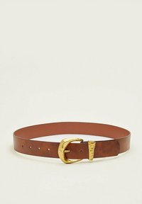 Stradivarius WITH AN IRREGULAR HAMMERED BUCKLE - Pas - brown