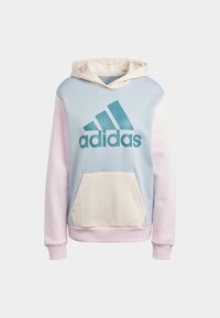 adidas Sportswear ESSENTIALS LOGO BOYFRIEND - Felpa con cappuccio -  blue   clear pink   quartz   arctic fusion