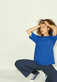 JJXX JXANDREA LOOSE LOGO TEE - T-shirt básica - blue iolite