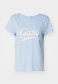 GANT SCRIPT GRAPHIC - Marškinėliai su spaudiniu - toy blue