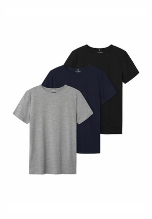 3ER-PACK  - Základné tričko - black