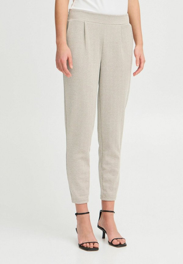 Trousers - fungi almond milk herringbone