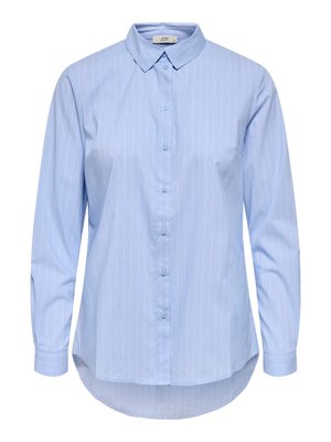JDY, JDYMIO L/S SHIRT WVN NOOS - Button-down blouse - blue/cloud dancer
