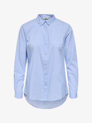 JDY, JDYMIO L/S SHIRT WVN NOOS - Button-down blouse - blue/cloud dancer