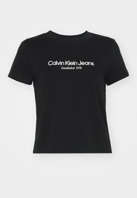 Calvin Klein Jeans INSTITUTIONAL GRAPHIC - Print T-shirt - black