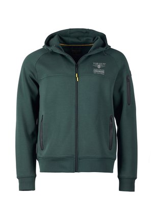 Sweater met rits - black/navy/green