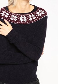 Anna Field Stickad tröja - dark blue