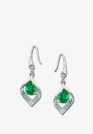 Lotus Silver, ZIRKONIASTEIN - Earrings - silberfarben grün