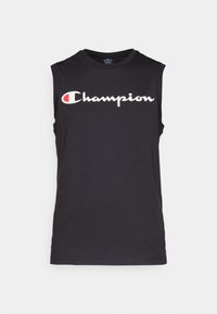 Champion ICONS SLEEVELESS CREWNECK LARGE LOGO - Top - black