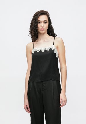 TRIM CAMI - Blouse - true black