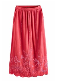 Next EMBROIDERED SUMMER - Jupe trapèze - red pink