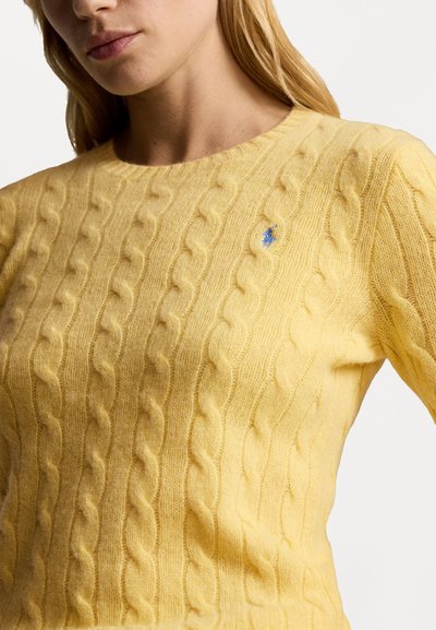 Polo Ralph Lauren CABLE KNIT WOOL CASHMERE JUMPER - Džemperis - fall yellow 24