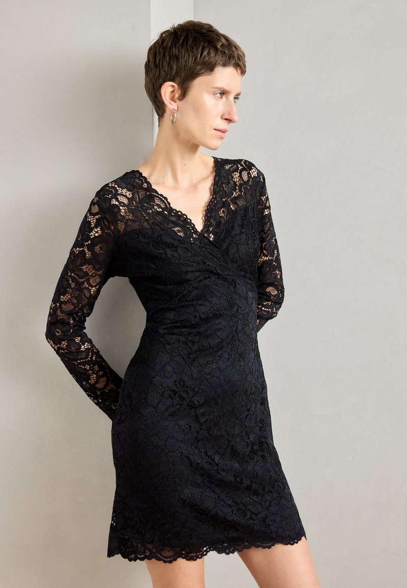 Robe Zara Black Dress Robe Cocktail Longue 2019 Robe Courte évasée