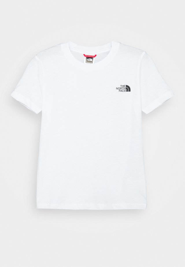 SIMPLE DOME UNISEX - T-shirt basic - white/black
