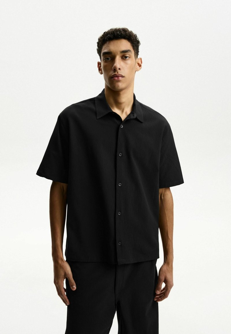 Bershka - Shirt - black, Enlarge