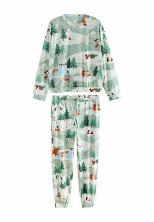 REGULAR FIT - LONG SLEEVE SET - Pyjamas - green ice hamish