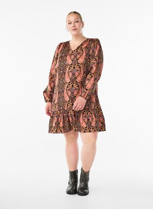 Zizzi MIT PAISLEYMUSTER - Jurk - blue paisley aop