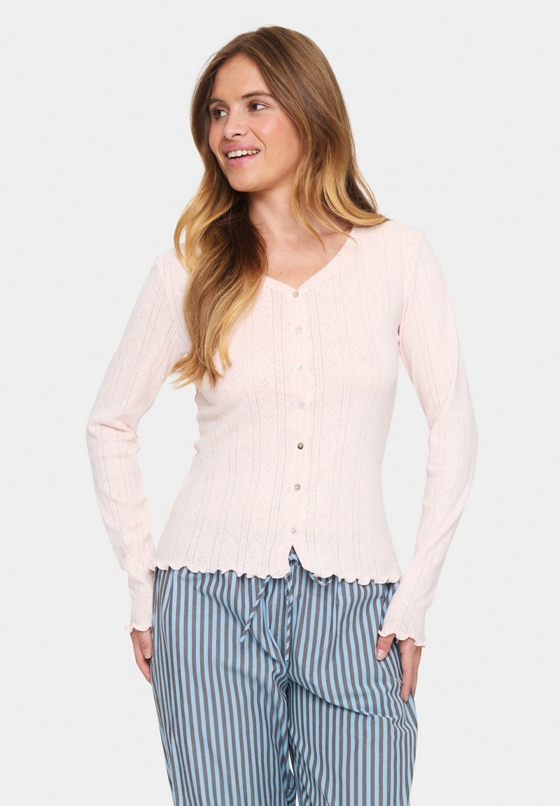 Saint Tropez GRUSZ POINTELLE - Kardiganas - sepia rose melange