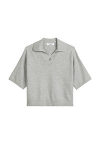 SHORTSLEEVE V-NECK - Pólóing - stone melange