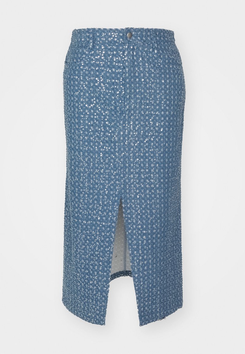 Pieces Kokerrok blauw denim/bluedenim Pieces Kokerrok blauw denim/bluedenim