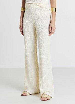 Calliope PALAZZO BUBBLE - Pantaloni - ecru chiaro