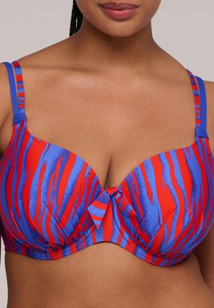 SKUDAI PADDED HEARTSHAPE - Bikinitop - wild stripes