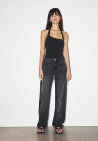 PULL&BEAR ASYMMETRIC  - Linne - mottled black