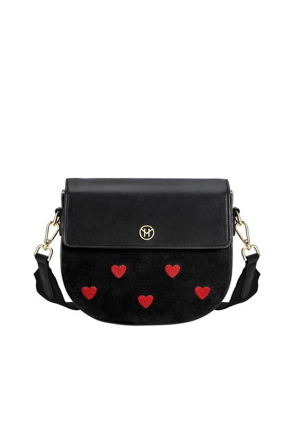 LOVE HEART - Umhängetasche - schwarz