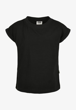 EXTENDED SHOULDER - Osnovna majica kratkih rukava - black